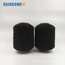 AA grade factory wholesale coloful spandex latex black rubber covered yarn